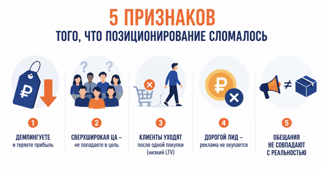 5 признаков сломаного позиционирования
